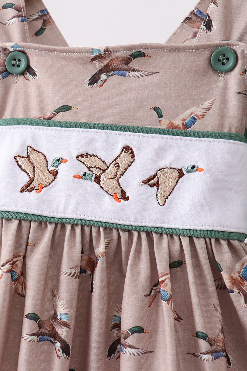 Ensemble Bloomer Brodé Canard Vert
