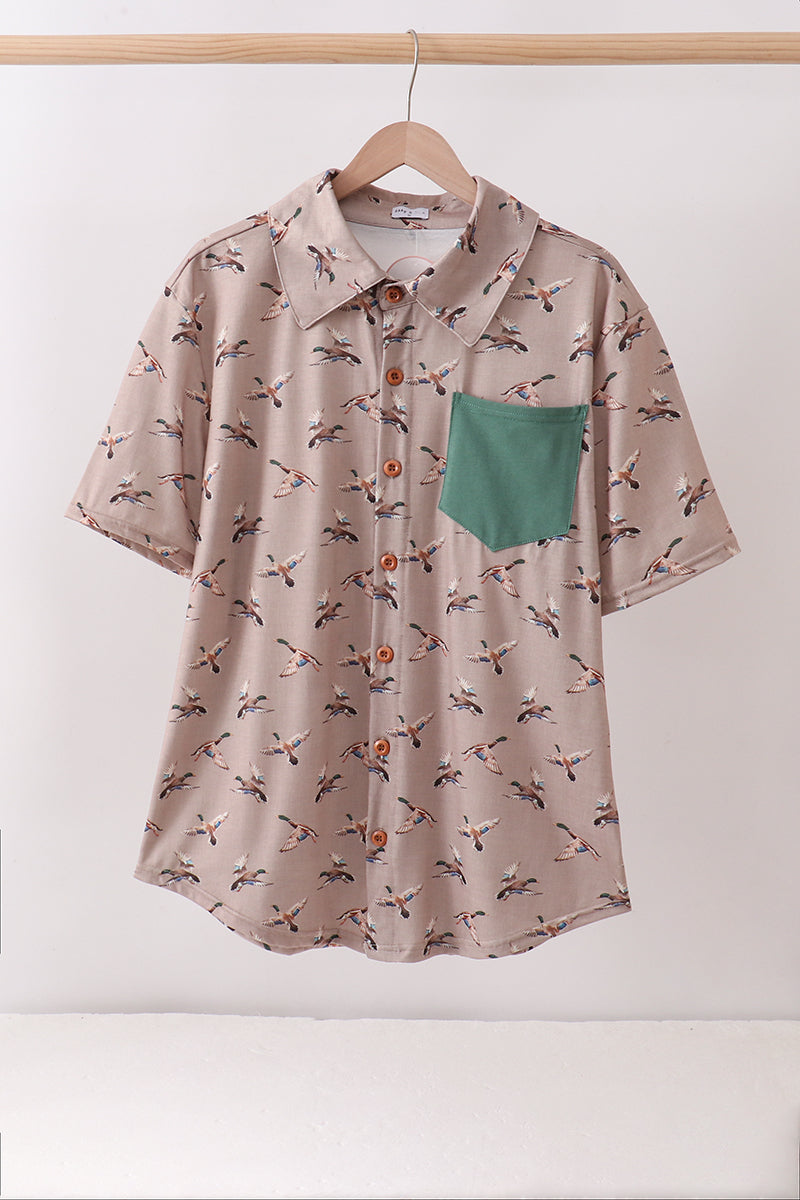 Chemise boutonnée Papa Colvert Vert