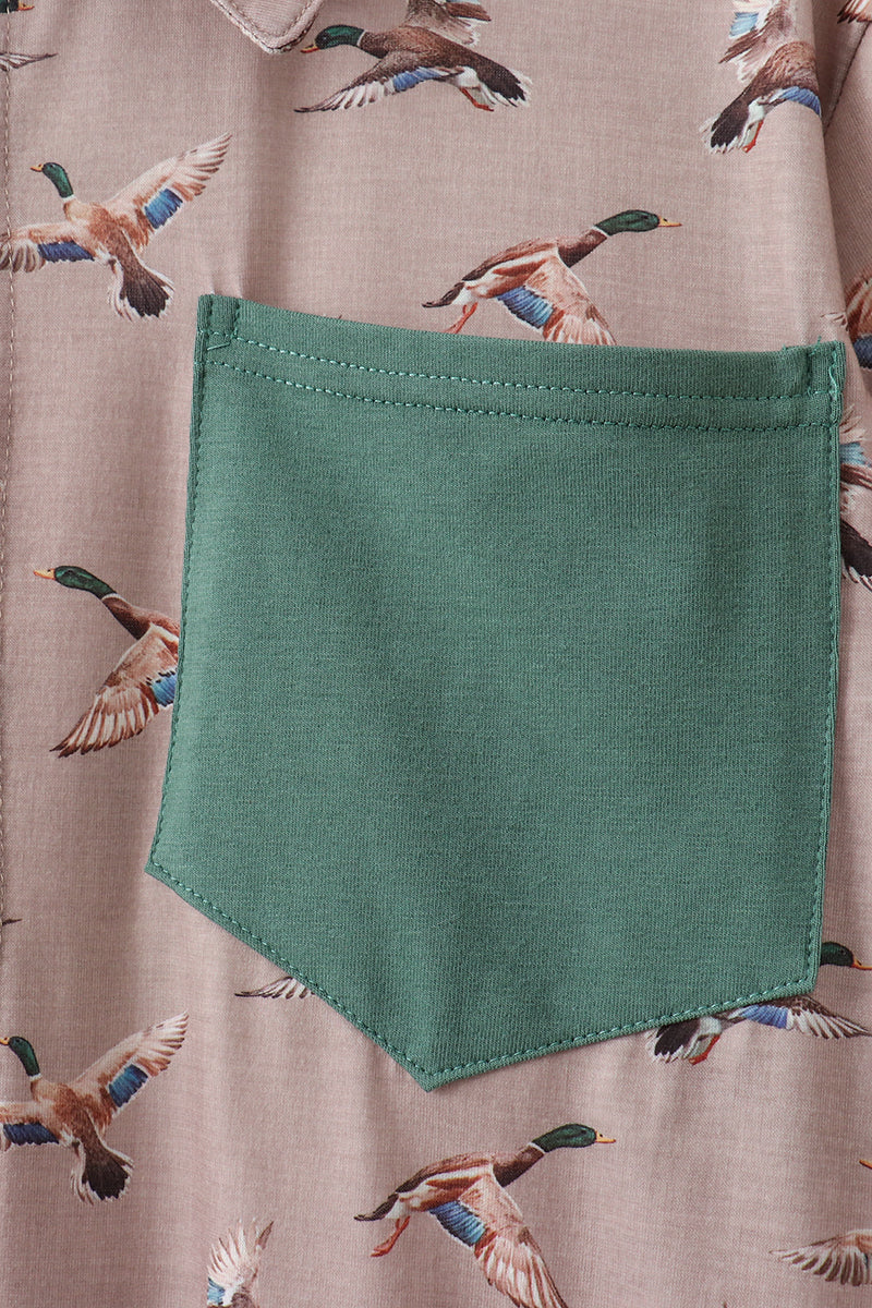 Chemise boutonnée Papa Colvert Vert