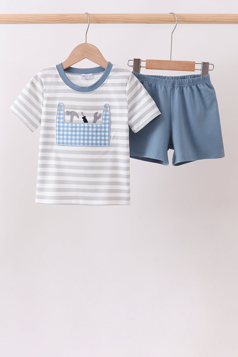 Ensemble d'appliqués Outils bleus