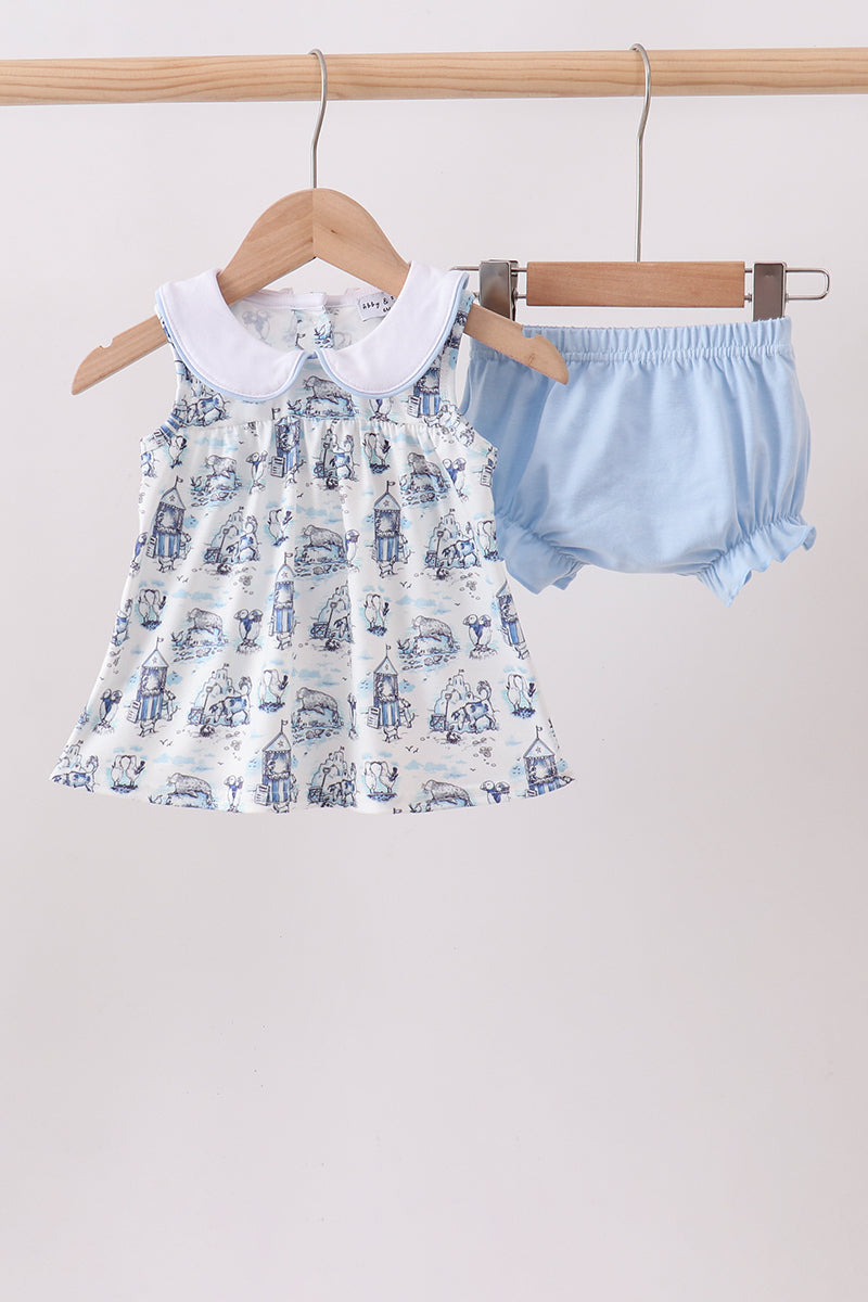 Ensemble Bloomer Blue Beach