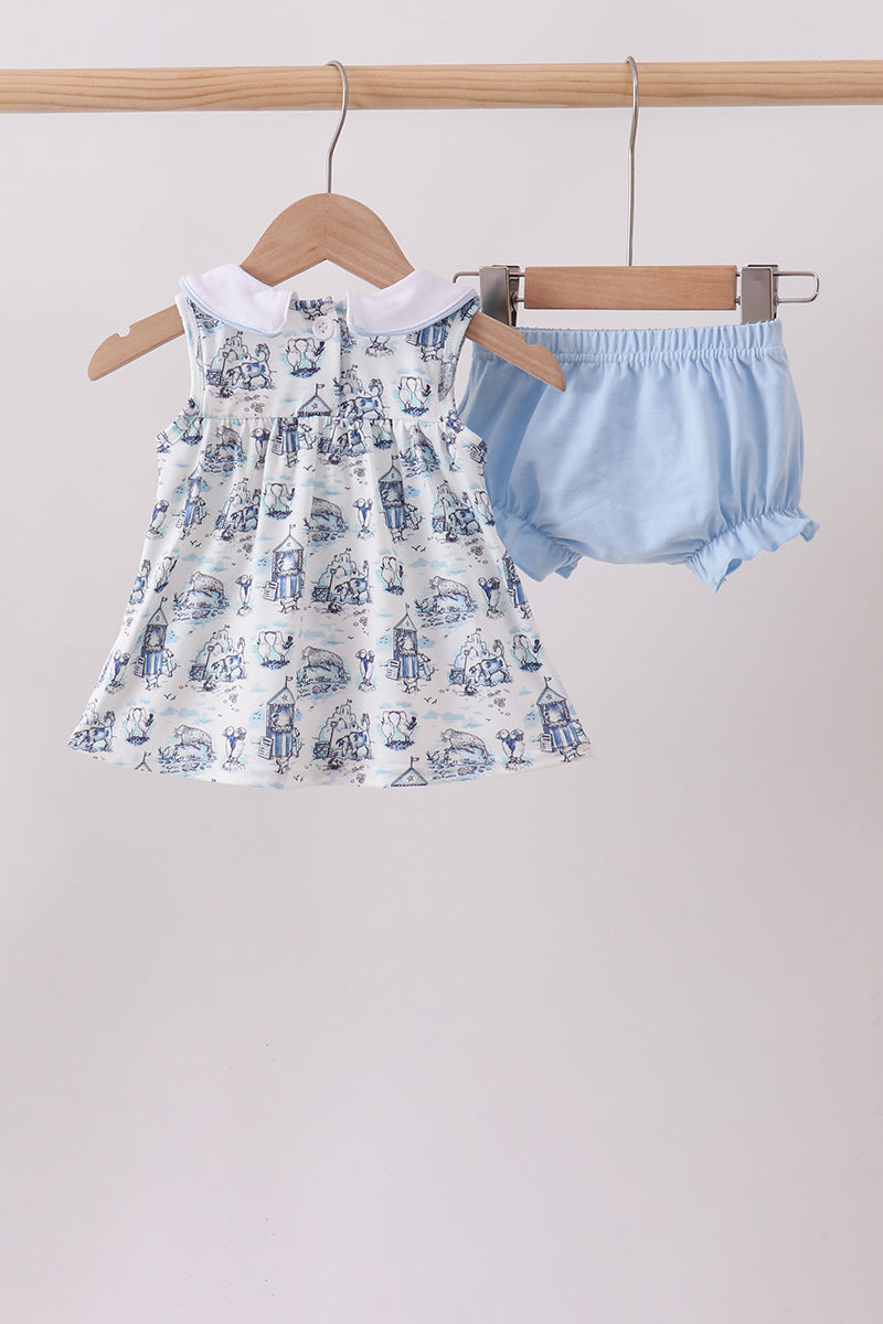 Ensemble Bloomer Blue Beach