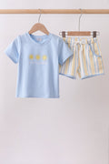 Ensemble de broderie rayée « You're my sunshine »