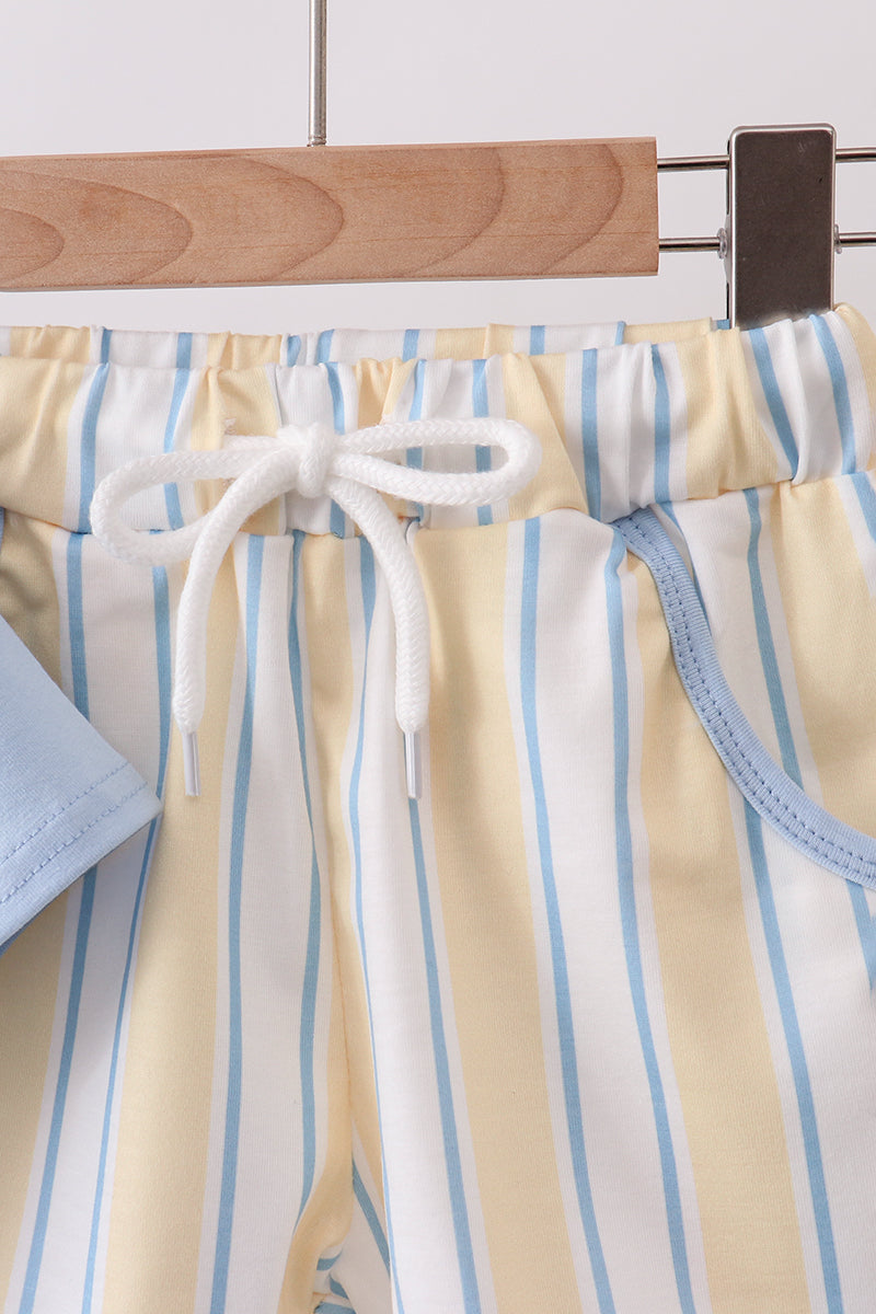 Ensemble de broderie rayée « You're my sunshine »