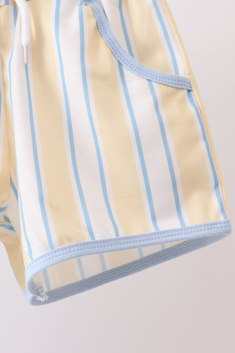 Ensemble de broderie rayée « You're my sunshine »