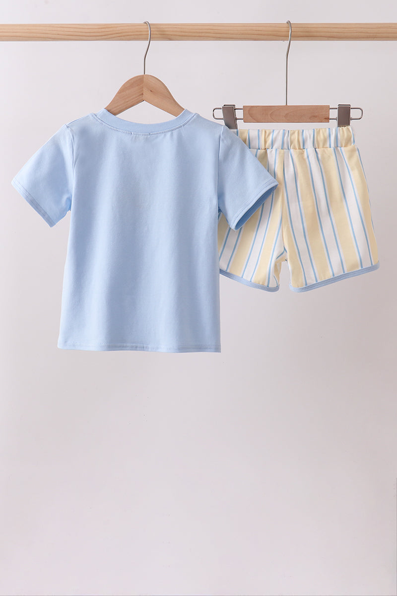 Ensemble de broderie rayée « You're my sunshine »