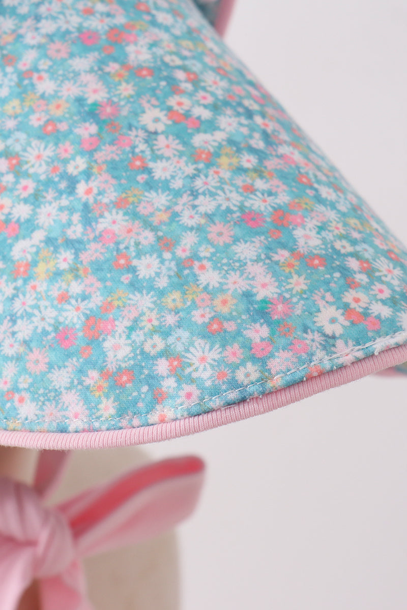 Bonnet floral vert