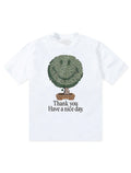 T-shirt Market Studios Smiley Bonsai Tree - Blanc