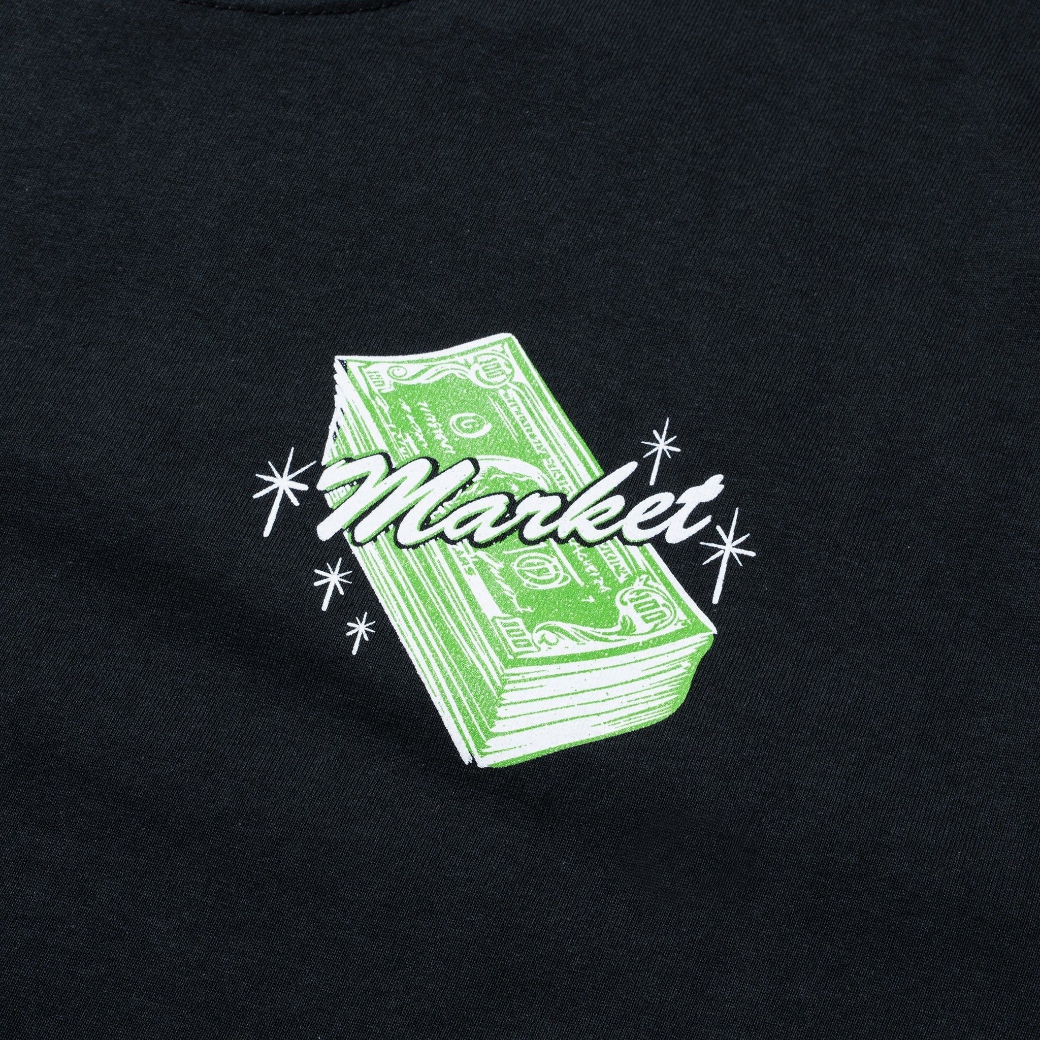 T-shirt Call My Plug Market Studios – Noir délavé