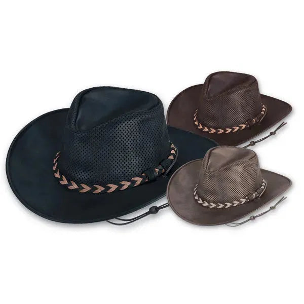 Minnetonka Airflow "Pliable" Outback - Chapeau Australien en Cuir