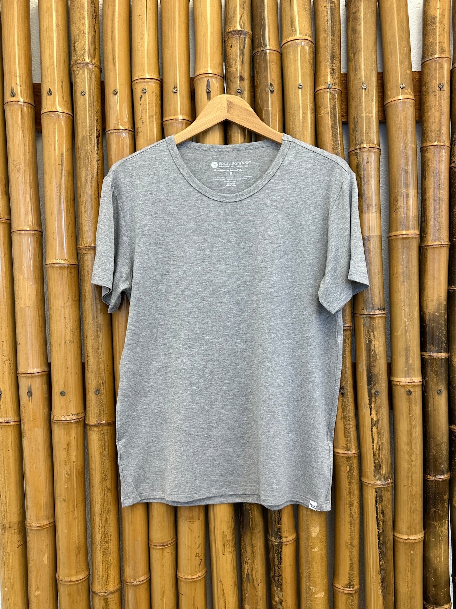 T-shirt de détente à manches courtes en bambou doux pour homme