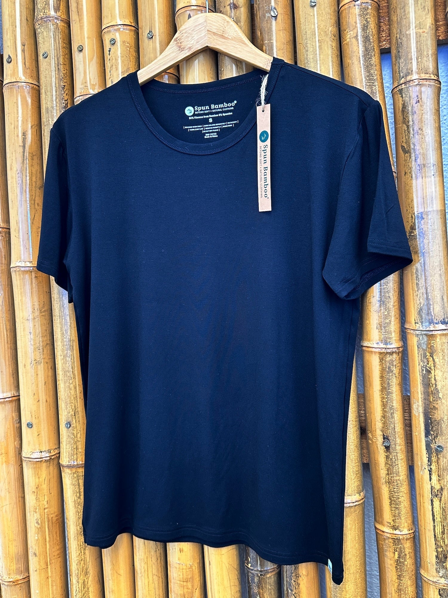 T-shirt de détente à manches courtes en bambou doux pour homme