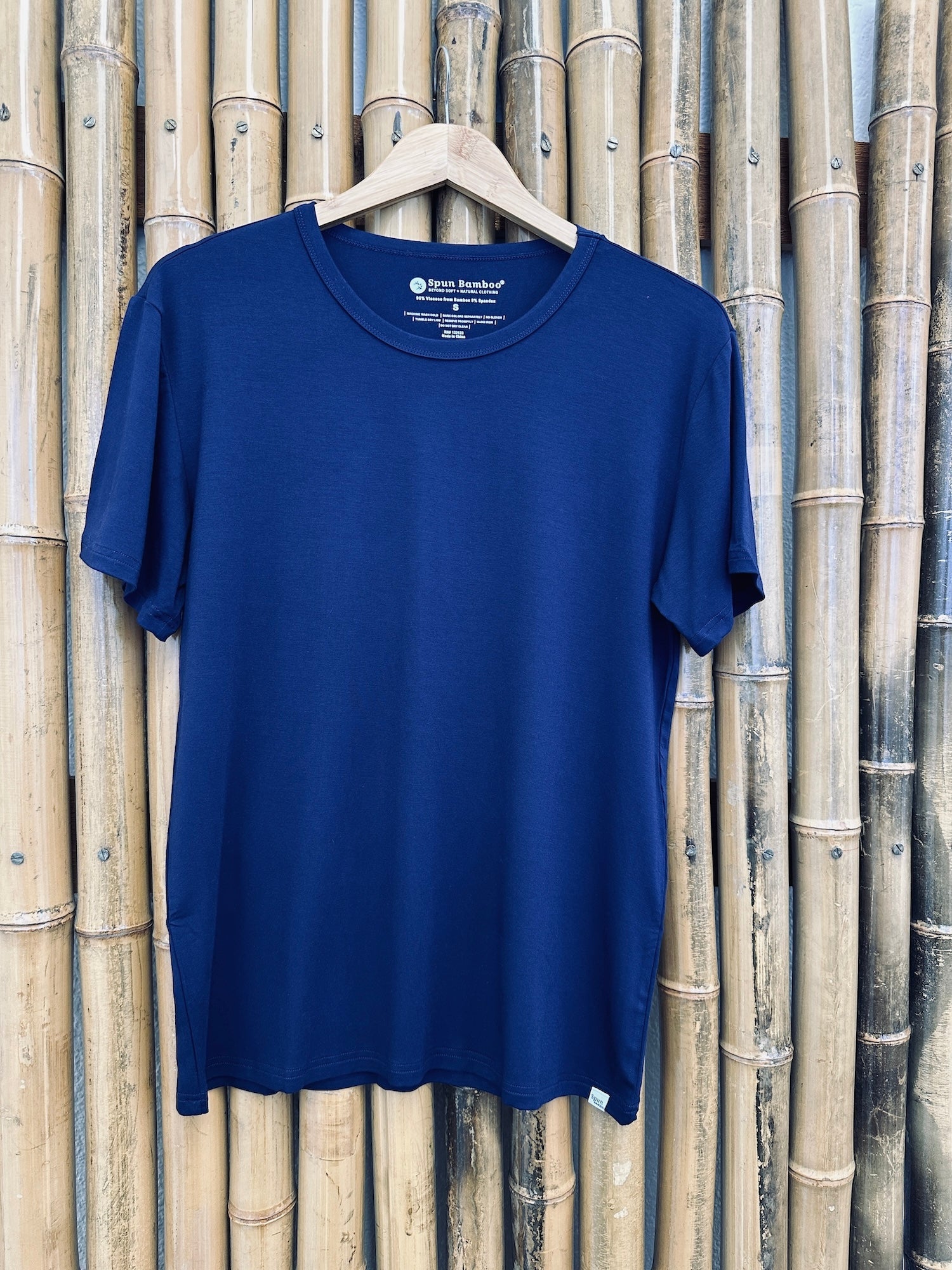 T-shirt de détente à manches courtes en bambou doux pour homme