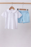 Ensemble short et col claudine