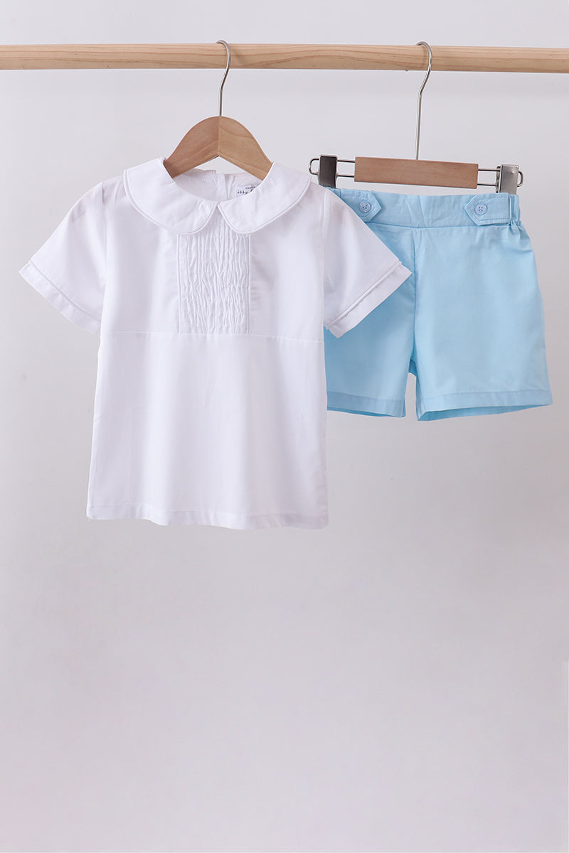 Ensemble short et col claudine