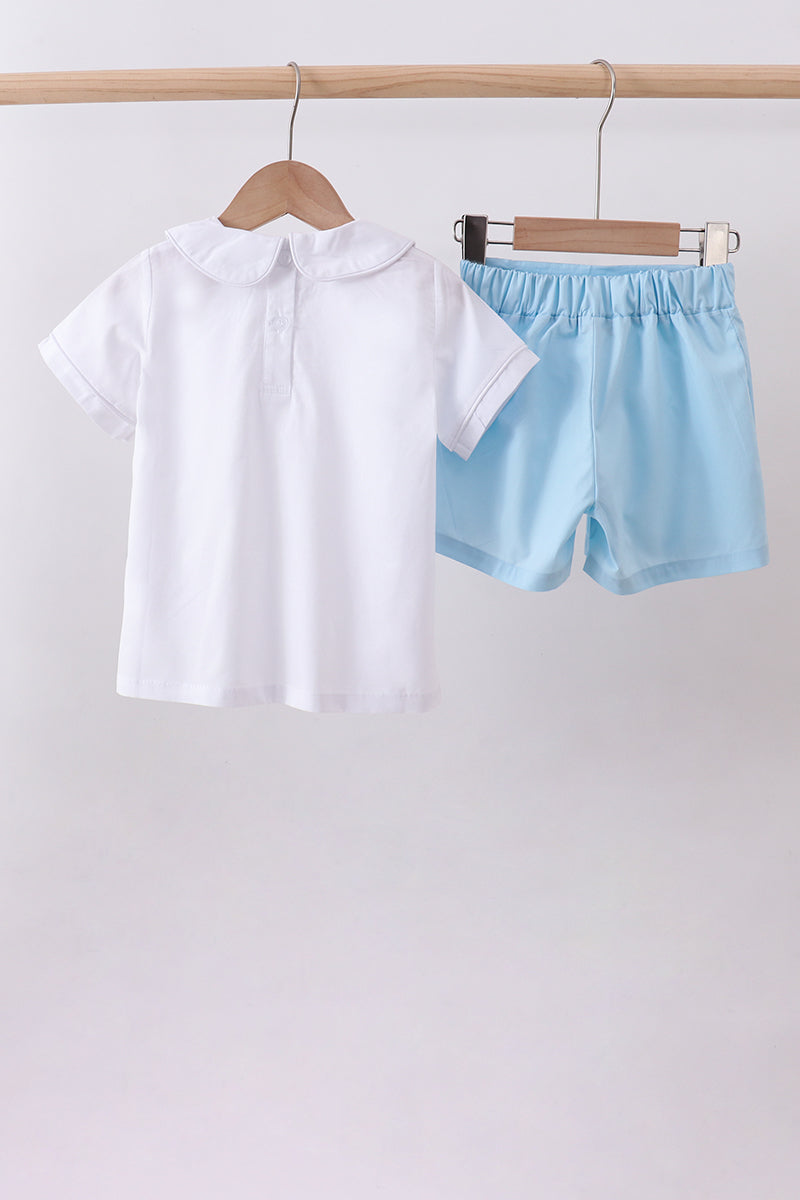 Ensemble short et col claudine