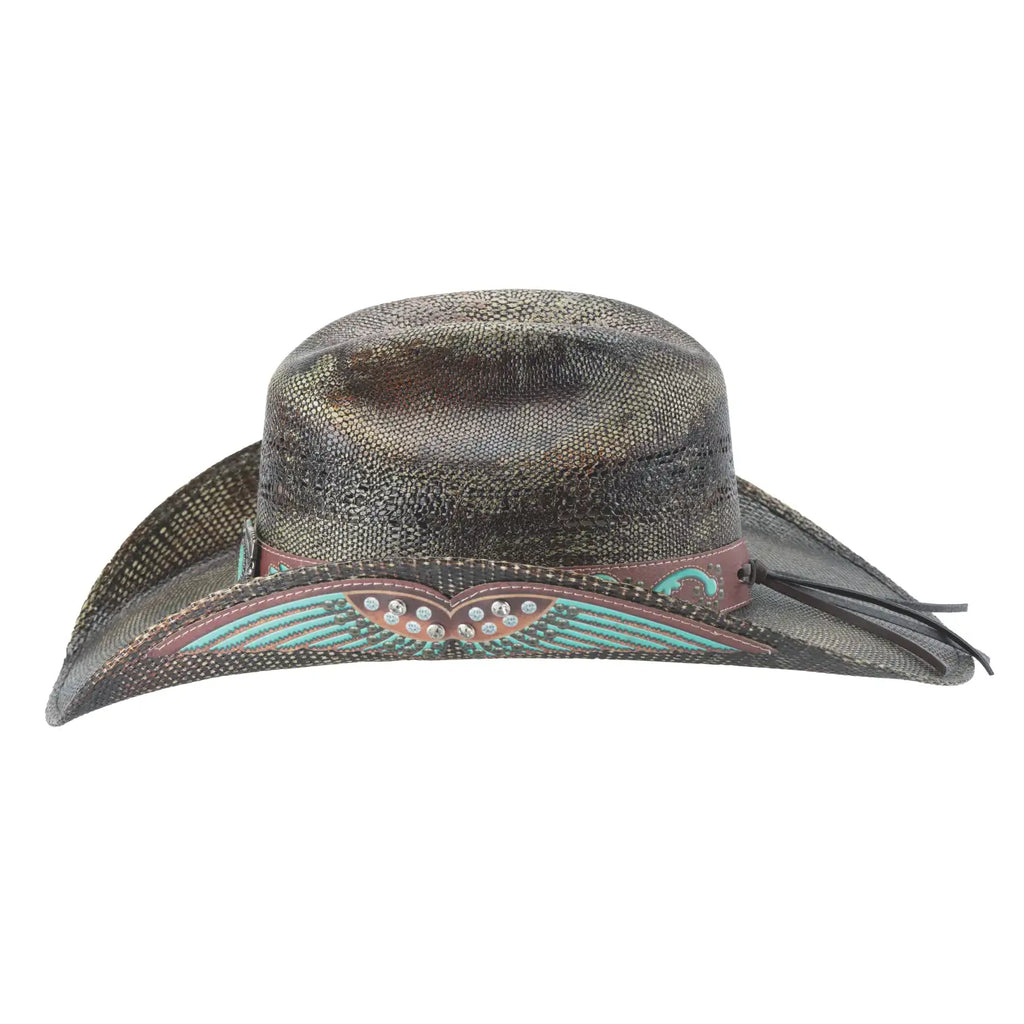 Bullhide Music City - Chapeau de cow-girl en paille pour femme
