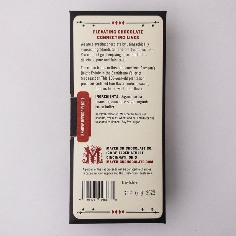 Chocolat Noir de Madagascar 65%