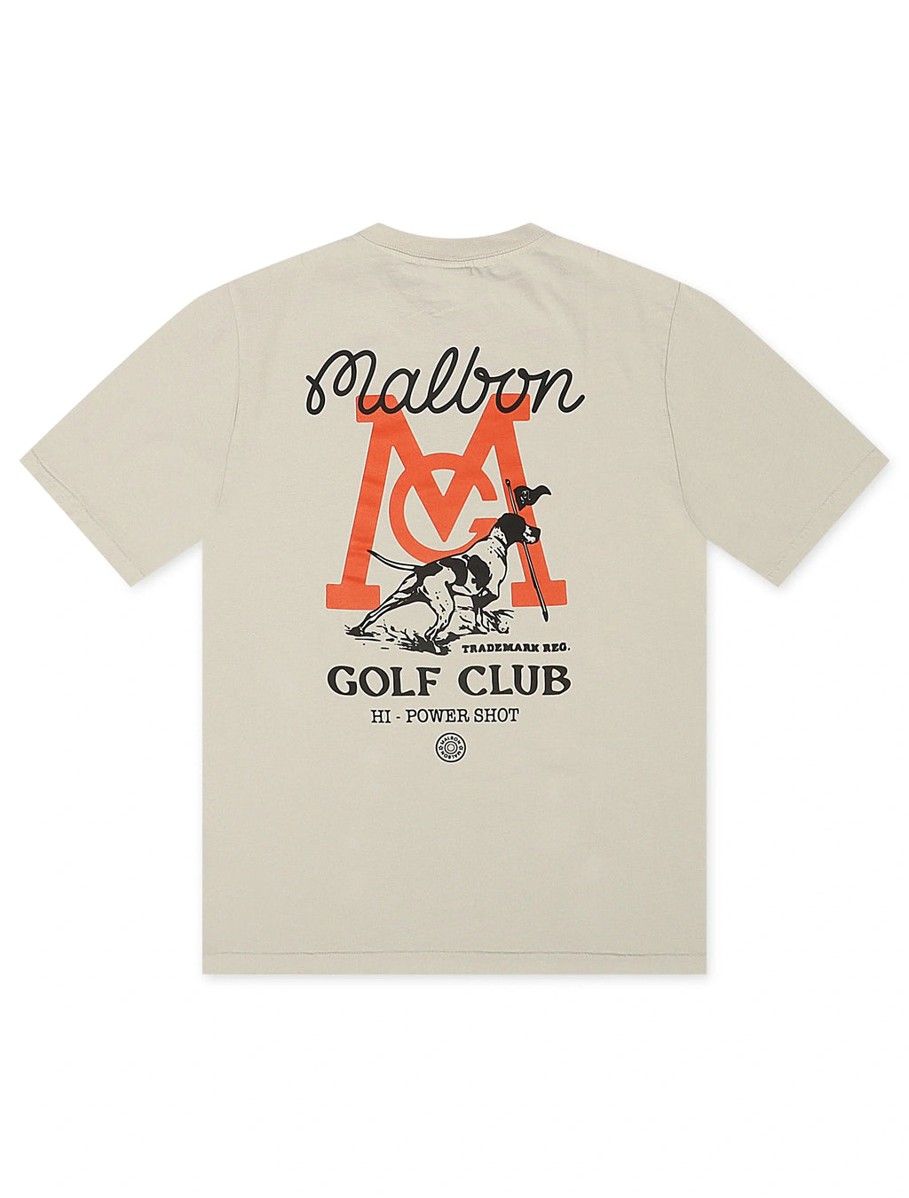 T-shirt Malbon Bermuda Hi-Power Shot – Ivoire