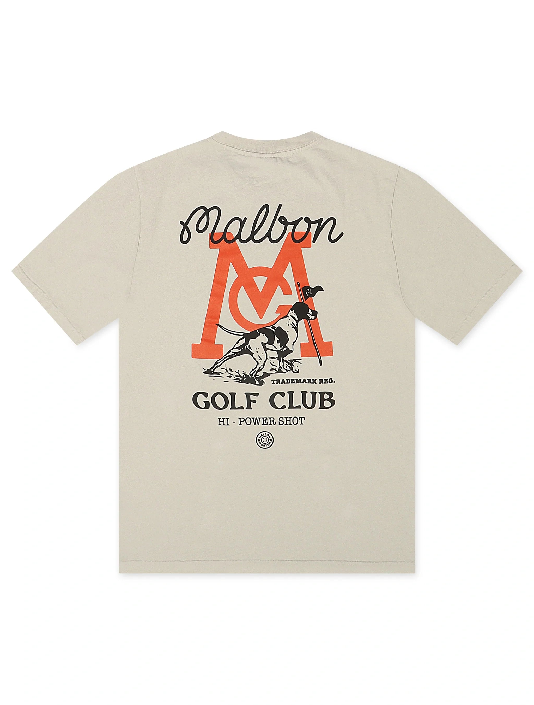 T-shirt Malbon Bermuda Hi-Power Shot – Ivoire