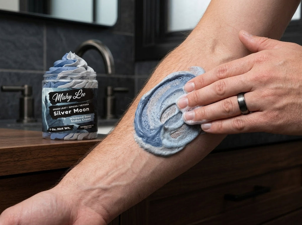 Crème de Rasage et Savon Fouetté Homme Silver Moon