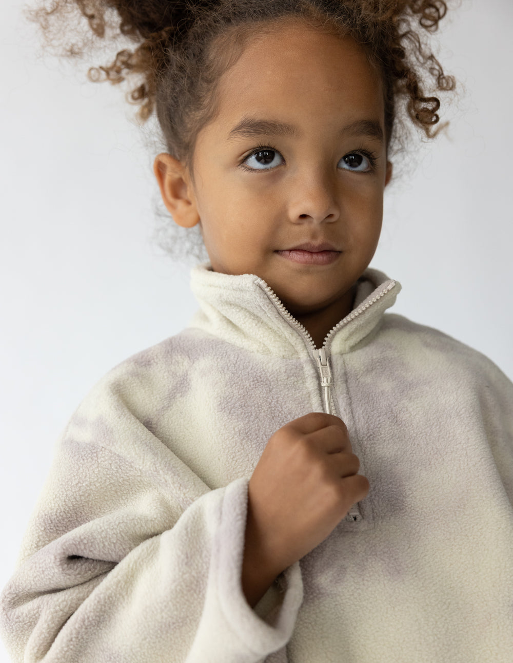 Pull polaire marbré pour enfants