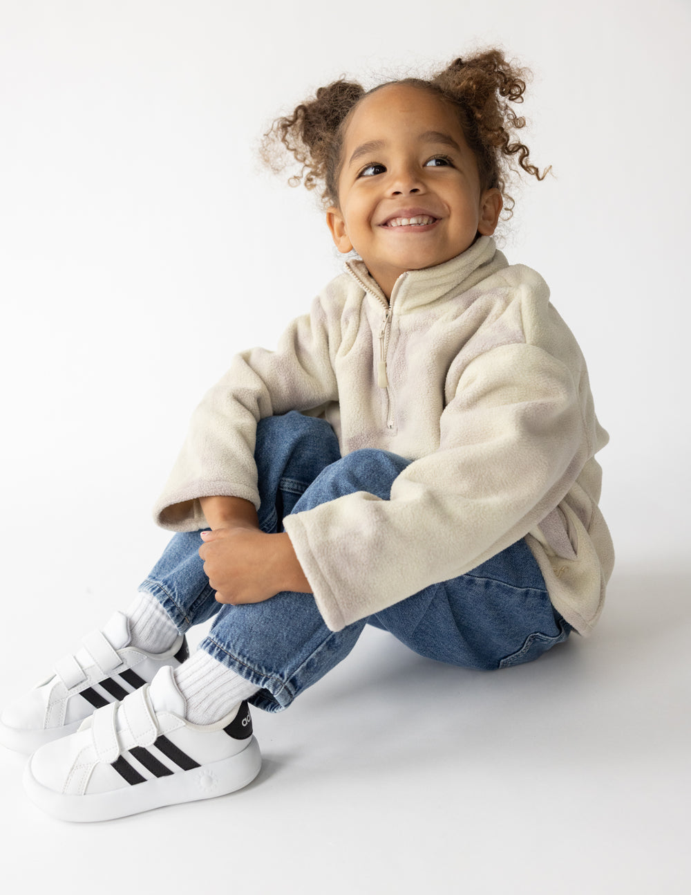 Pull polaire marbré pour enfants