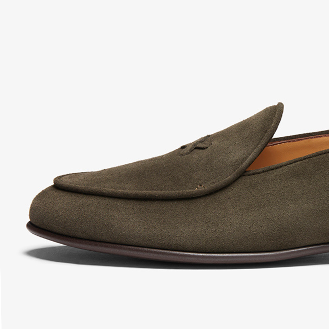 Men's Dark Brown Suede Milano Loafer