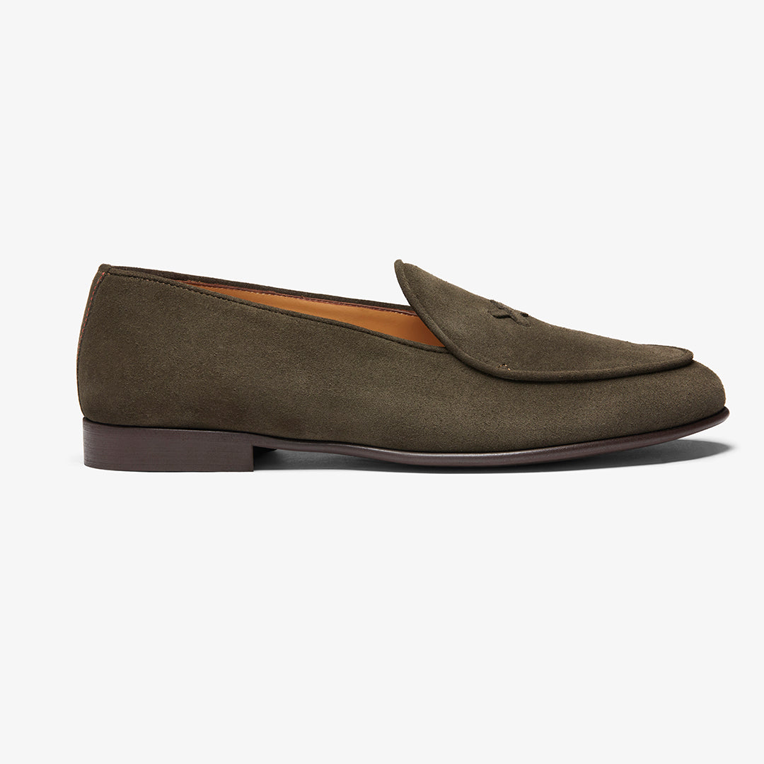 Men's Dark Brown Suede Milano Loafer