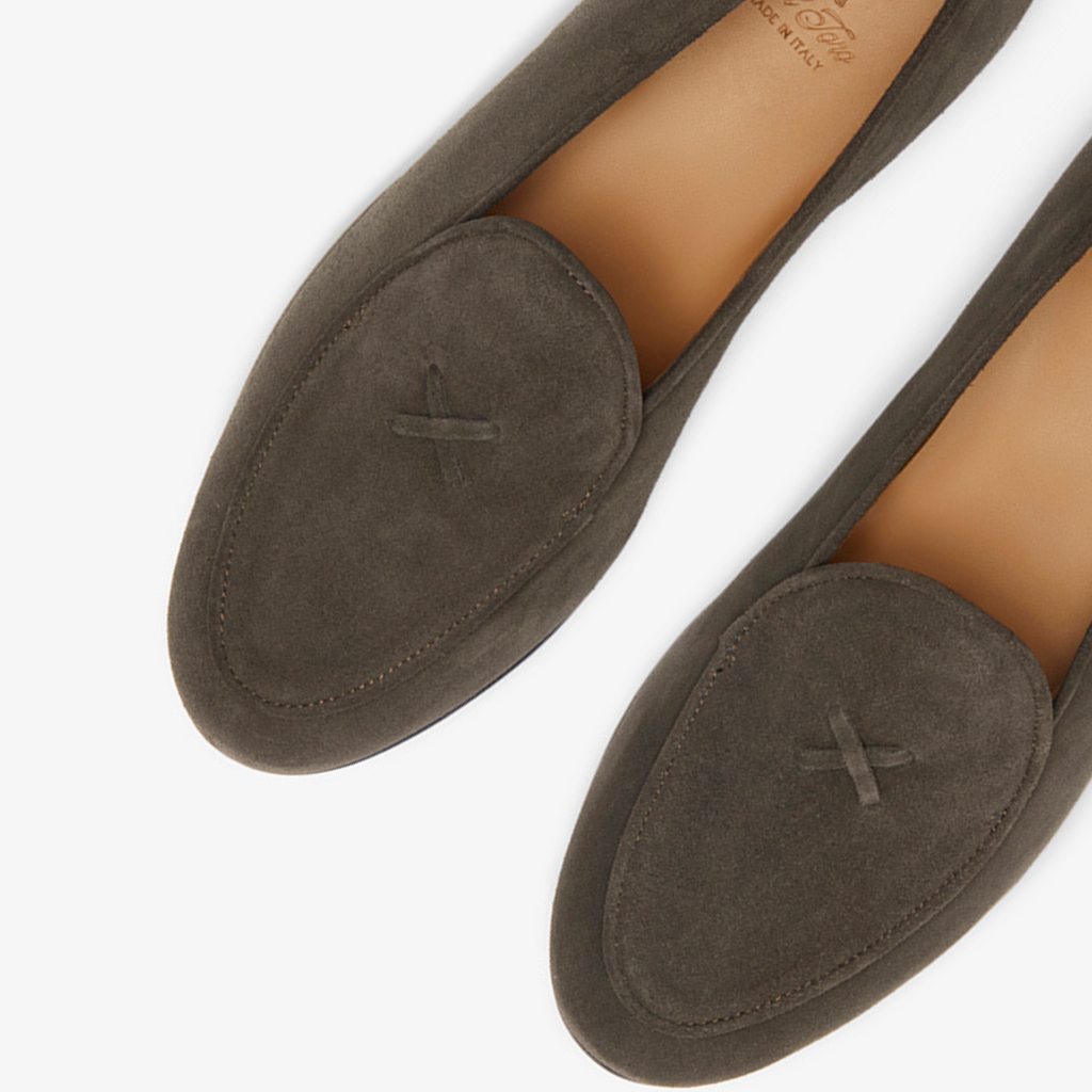 Men's Dark Brown Suede Milano Loafer