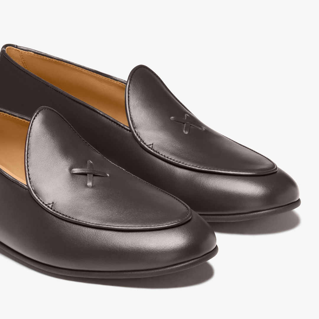 Men's Dark Brown Leather Milano Loafer