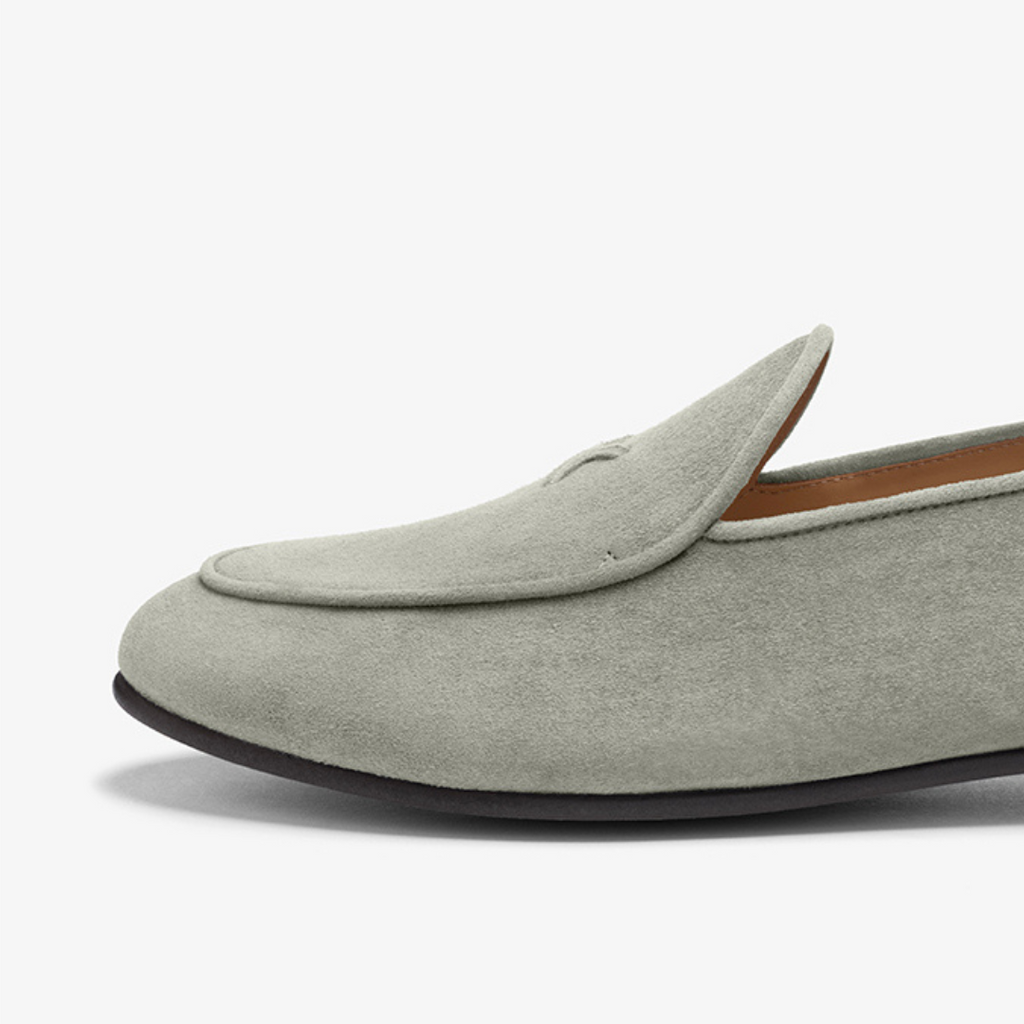 Men's Olive Grey Suede Milano Loafer