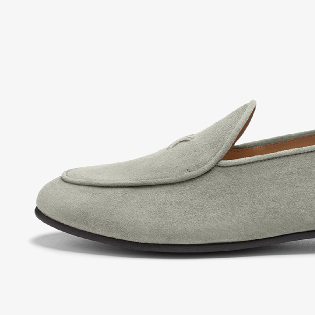 Men's Olive Grey Suede Milano Loafer