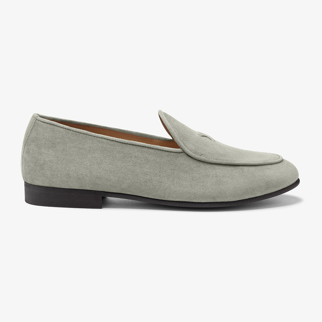 Men's Olive Grey Suede Milano Loafer