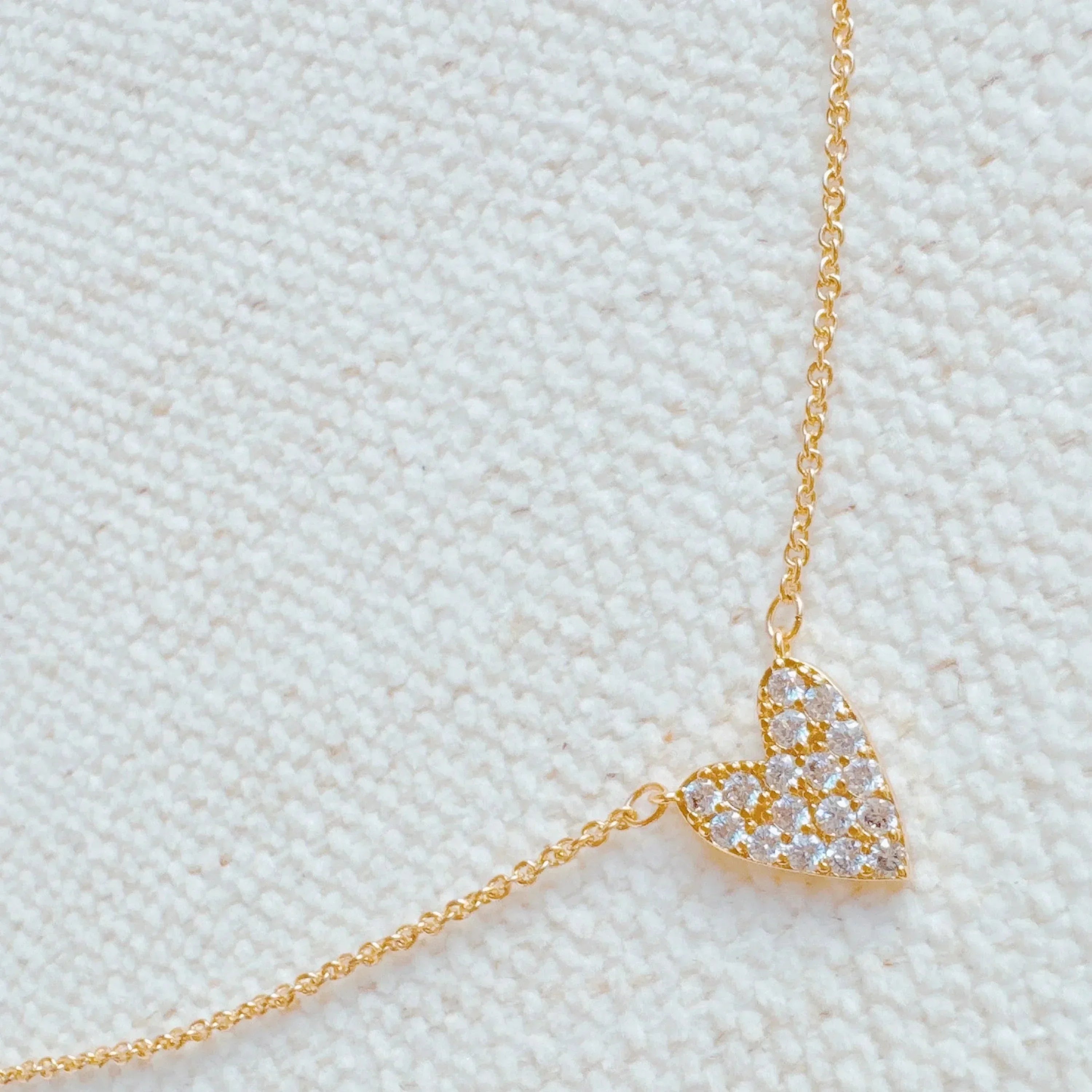 Mini-cœur grand amour collier