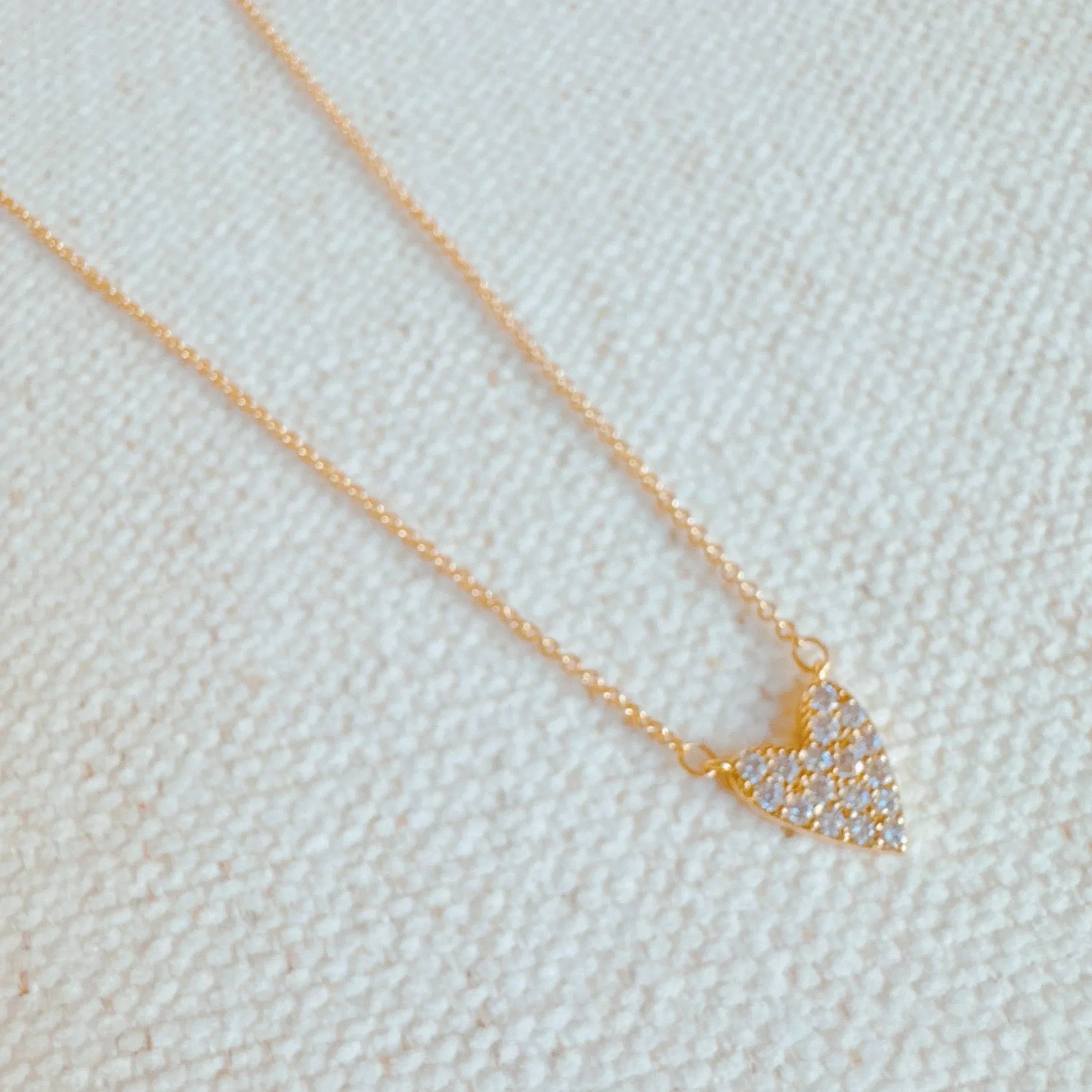 Mini-cœur grand amour collier