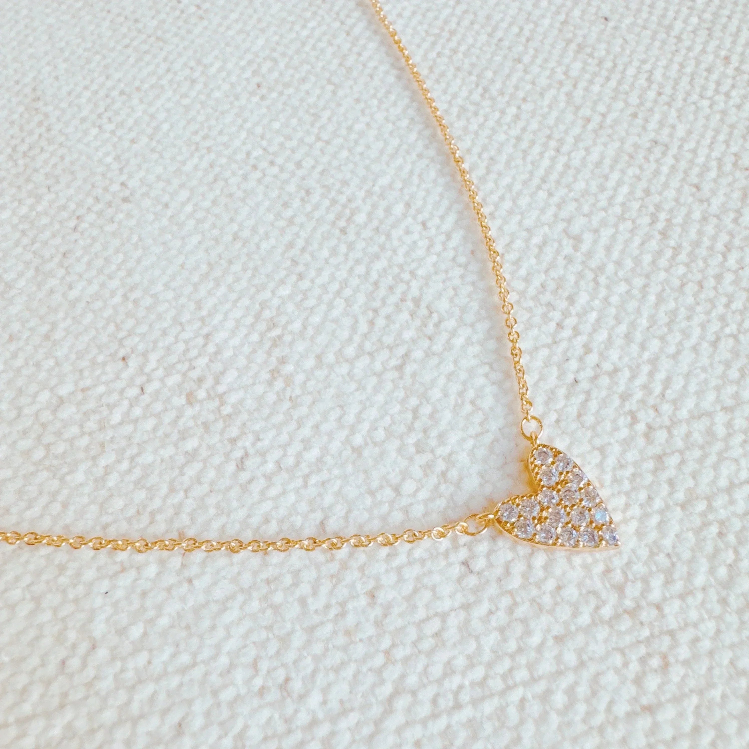 Mini-cœur grand amour collier