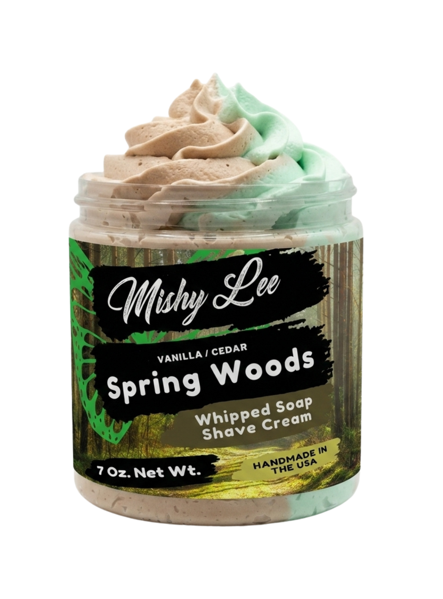 Crème fouettée et crème à raser Spring Woods