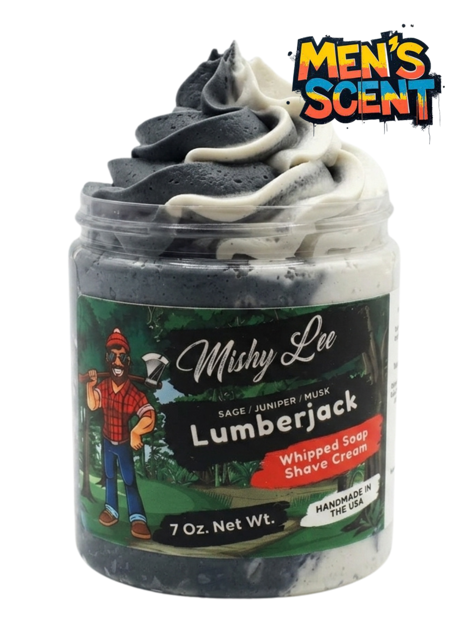 Crème fouettée à raser Lumberjack pour homme