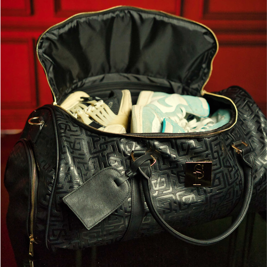 Sac polochon en cuir monogramme noir (150 exemplaires)