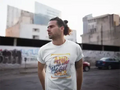 T-shirt blanc « Moon and Back »