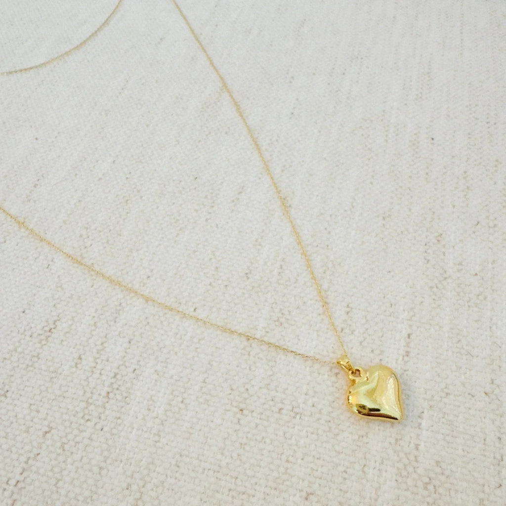 Mon collier à longue chaîne Cœur gonflé