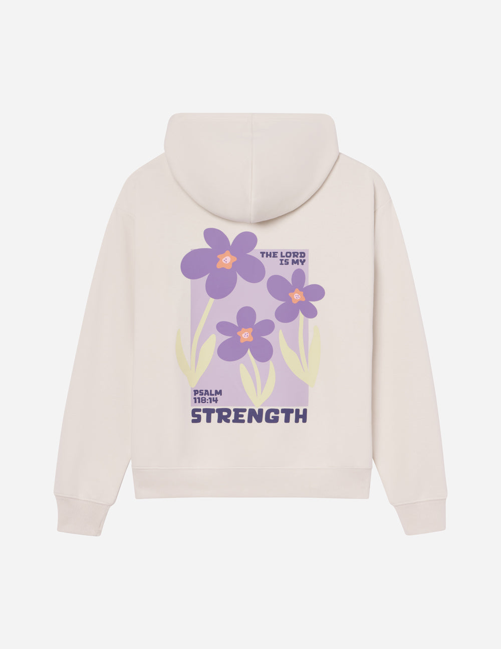 Sweat à capuche unisexe My Strength Floral