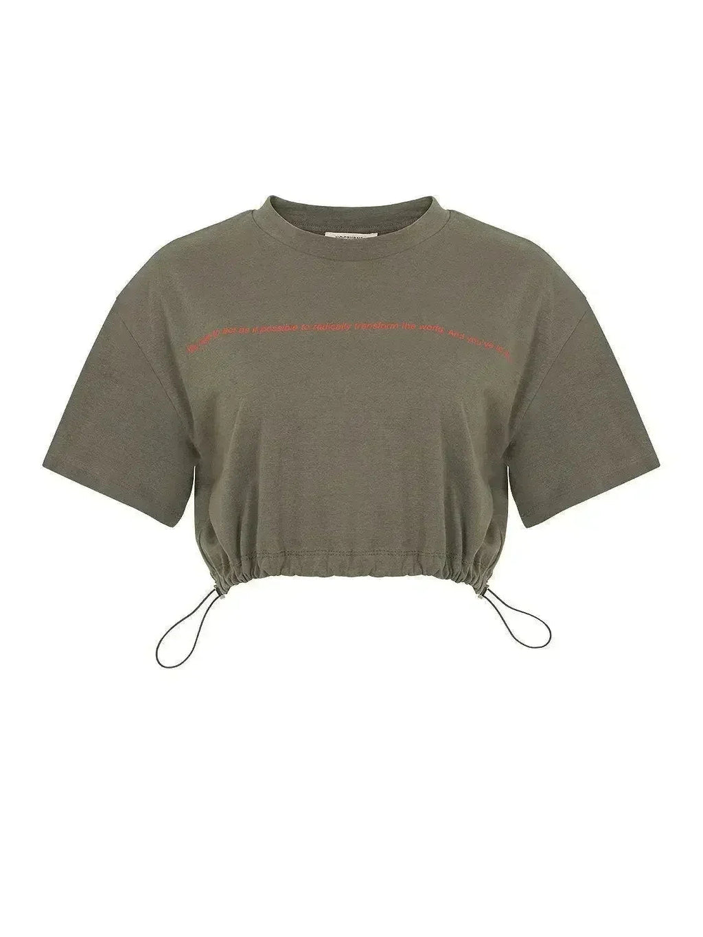 Crop top à col rond