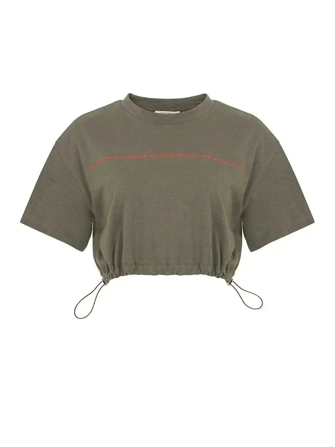 Crop top à col rond