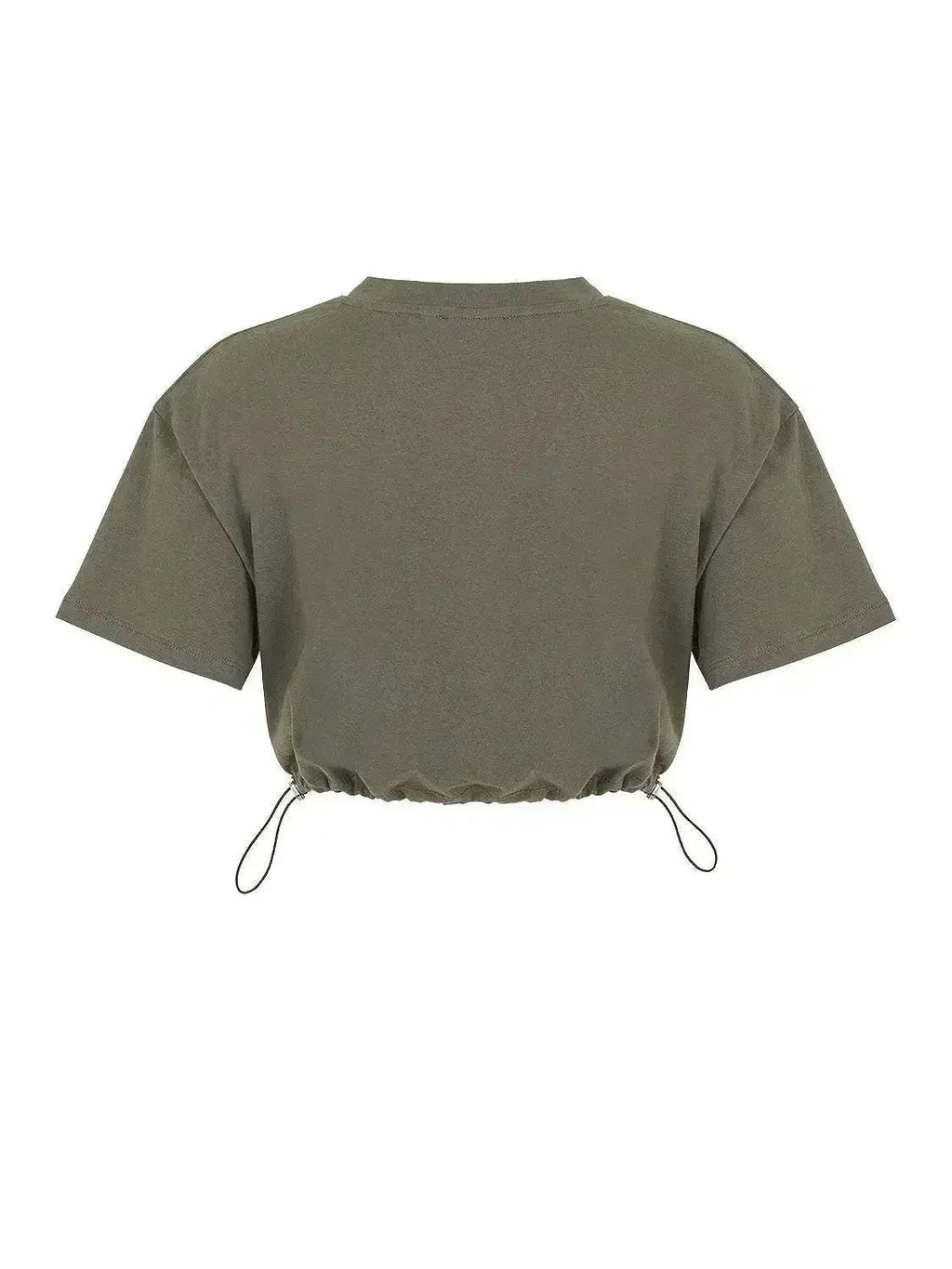 Crop top à col rond