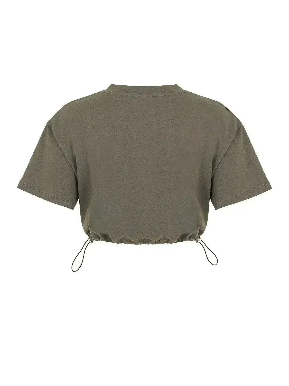 Crop top à col rond