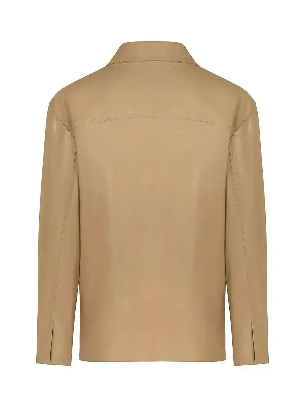Veste en cuir croisée