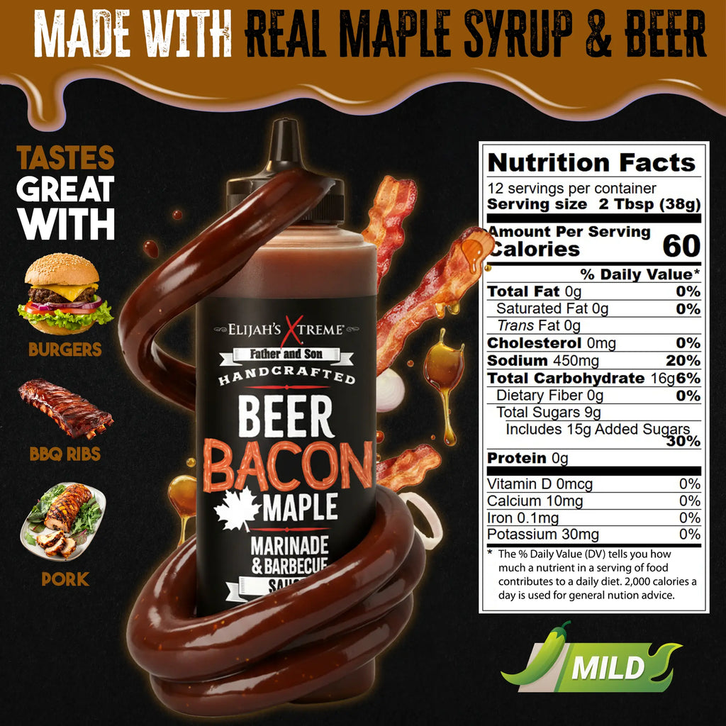 Sauce BBQ Érable Lard Bière