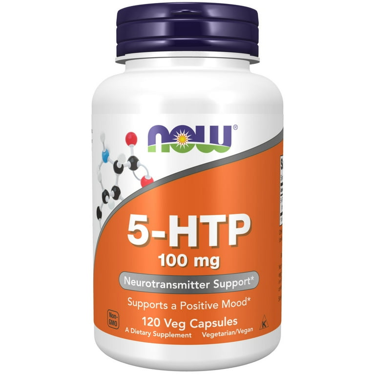 Now Foods 5-HTP Double Strength 200 mg 120 Vcaps - 0111 - 2 Pack